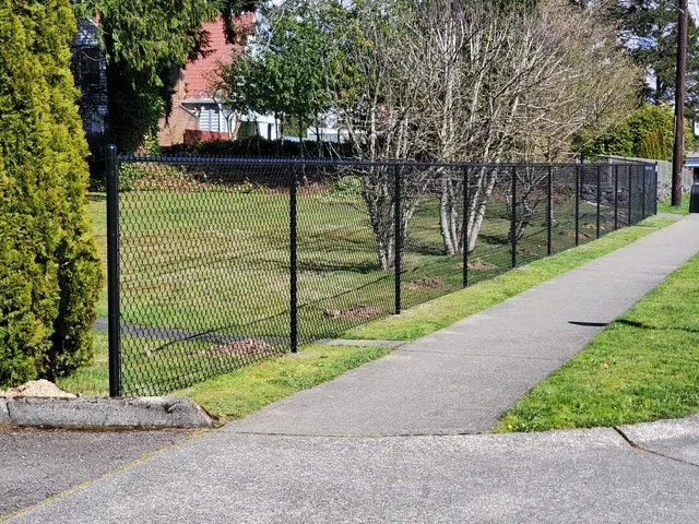 Chain link fencing project