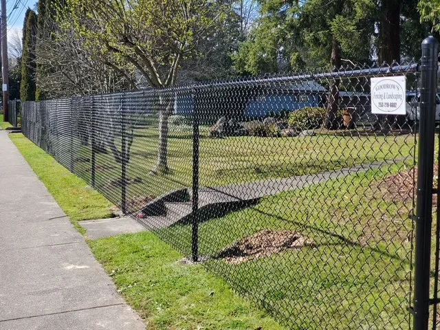 Chain link fencing project