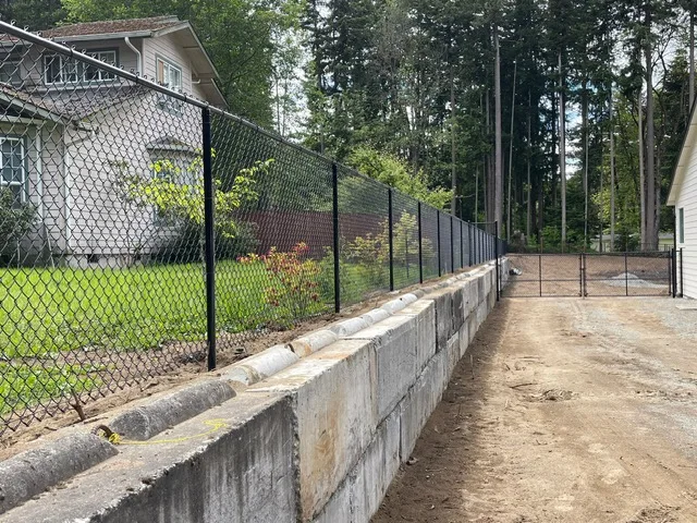 Chain link fencing project