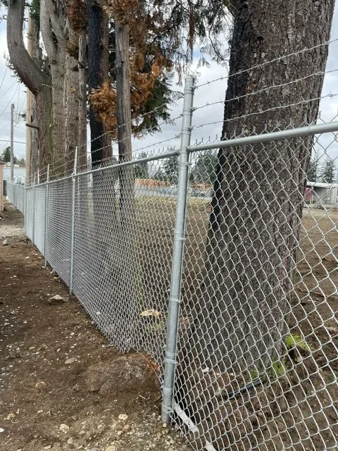 Chain link fencing project