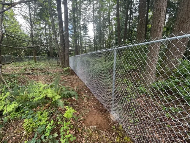 Chain link fencing project