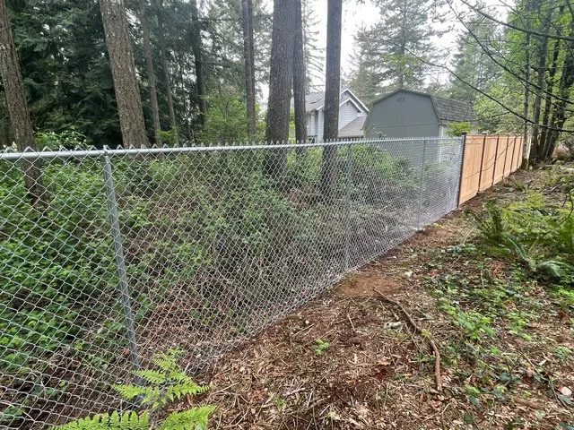 Chain link fencing project