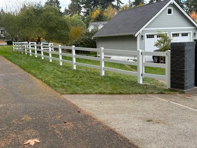 Vinyl fencing project